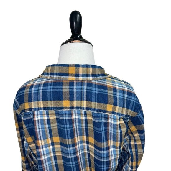 Lucky Brand Women's M Medium Button Down Shirt Flannel California Fit Plaid - Picture 5 of 6